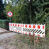 Gesperrter Fußgängerüberweg am Straßdorfer Berg in Schwäbisch Gmünd