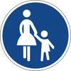 Zu sehen ist das Straßenschild Fußgängerweg