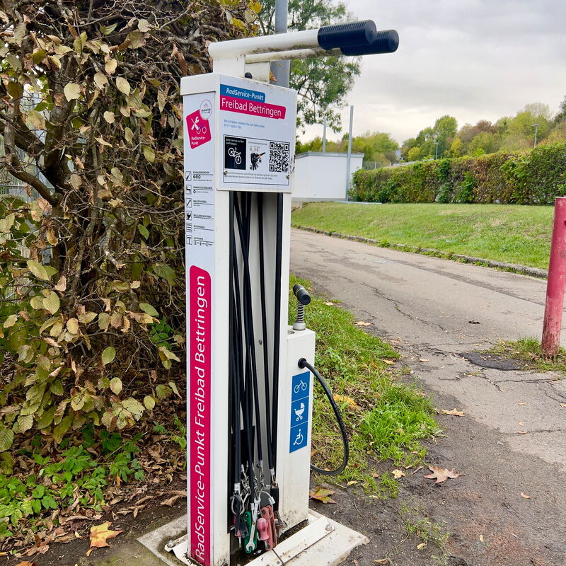 Rad Service Punkt Station in Bettringen Freibad
