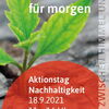 Zu sehen ist der Flyer Aktionstag Nachhaltigkeit