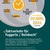 Zu sehen ist das Plakat zur Informationsveranstlatung zum Taktverkehr Fuggerle / Deinbach