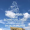 Zu sehen ist das Plakt für die Schnitzeljagd