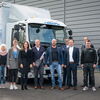 Zu sehen sind die Akteure der feierlichen eTruck Übergabe an Julius Schüle Druckguss GmbH